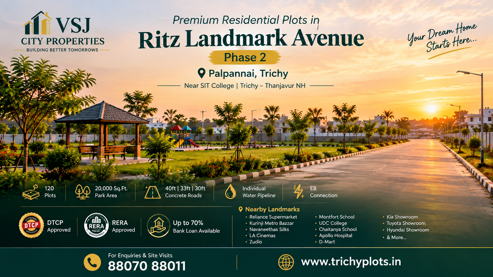 Residential plots in Palpannai near SIT College Trichy