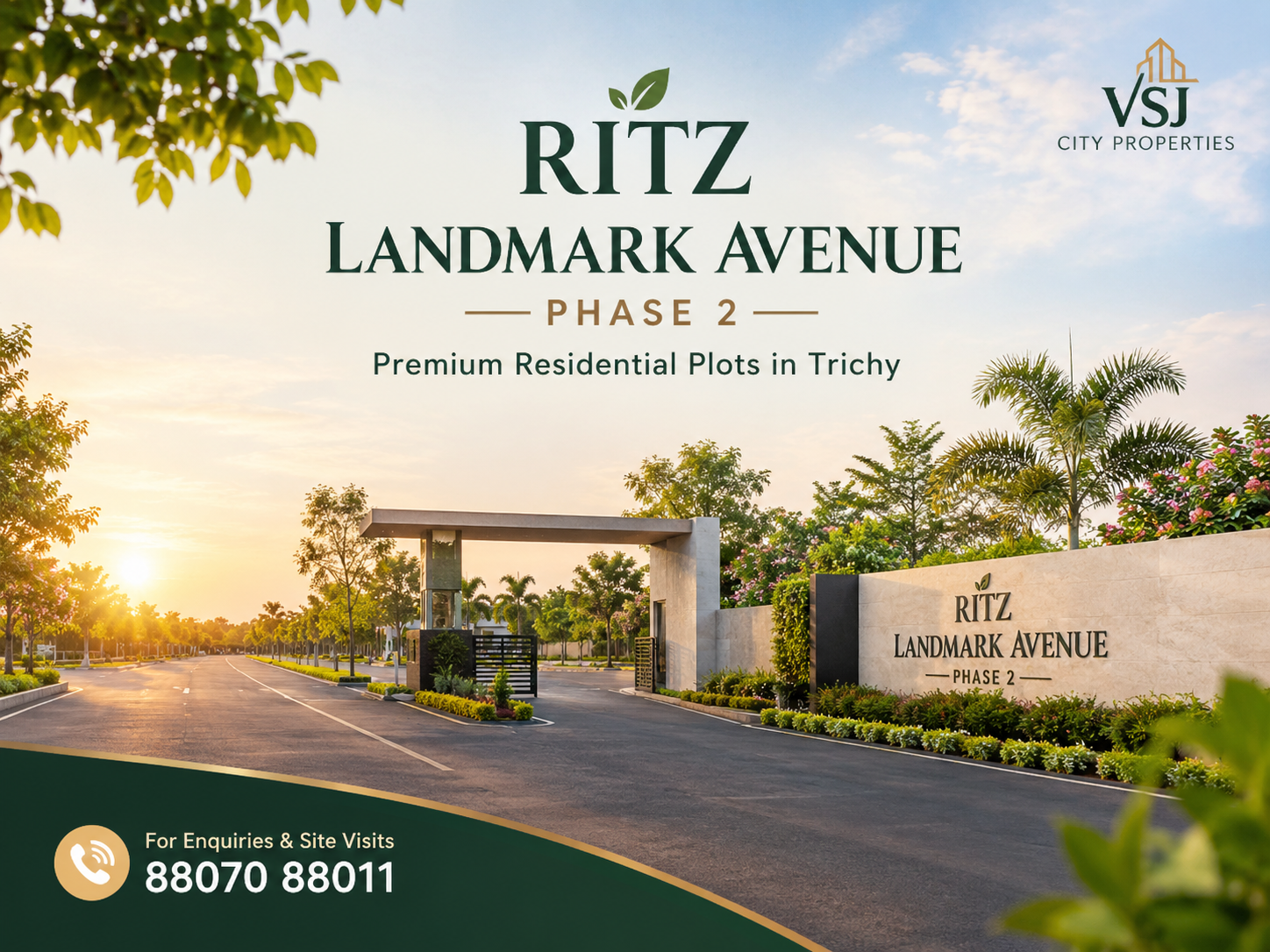 Ritz Landmark Avenue Phase 2 Premium Residential Plots in Trichy