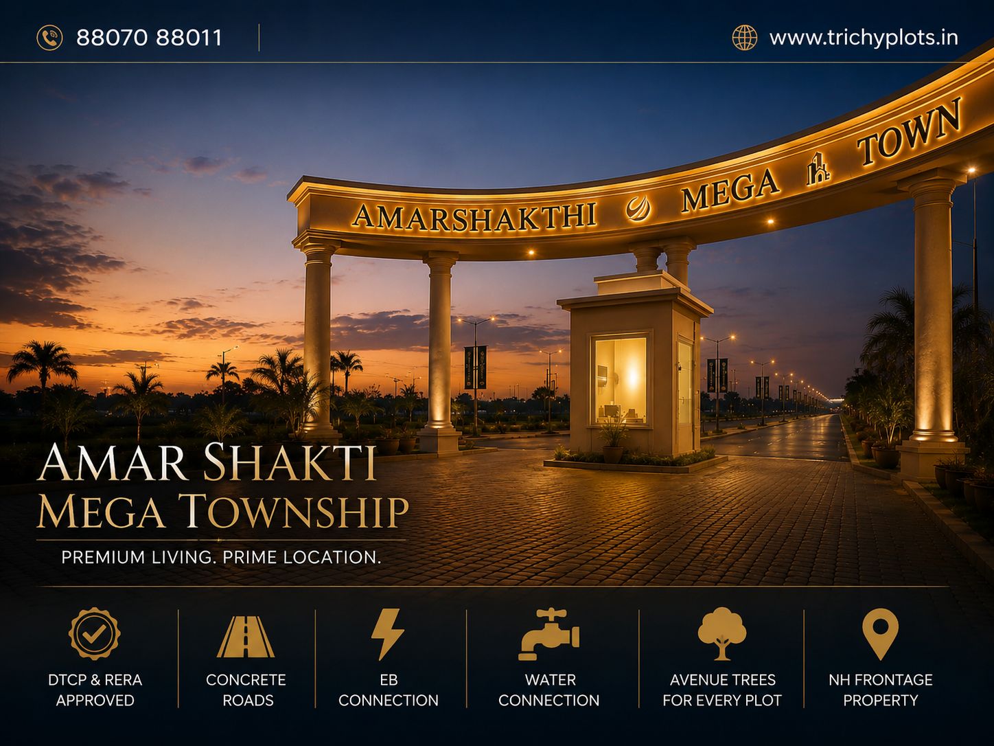 VSJ Amar Shakti Mega Township | DTCP & RERA Approved Residential Plots on Trichy–Dindigul NH Near CARE College | VSJ City Properties gallery