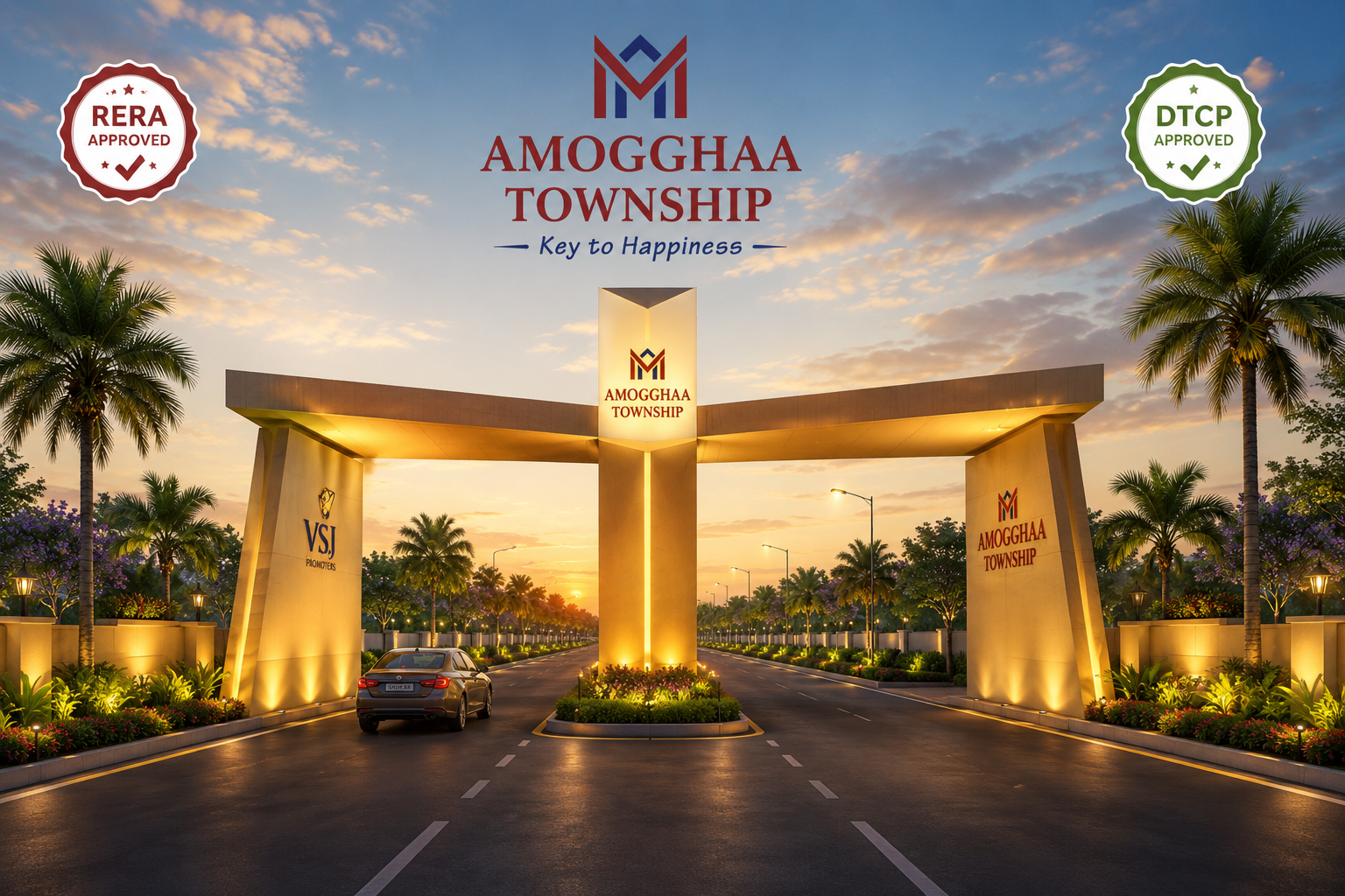 VSJ Amogghaa Township | DTCP & RERA Approved Residential Plots Near Panjappur Bus Stand on Trichy–Madurai NH, Alundur | VSJ City Properties gallery